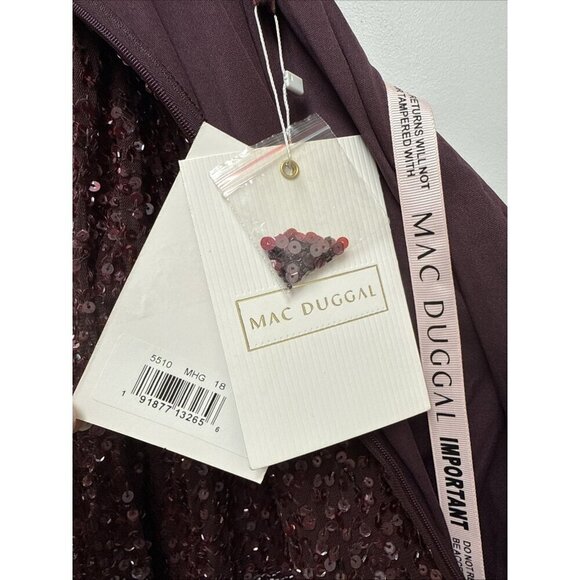 Mac Duggal Merlot Sequin Maxi Dress - Picture 11 of 11